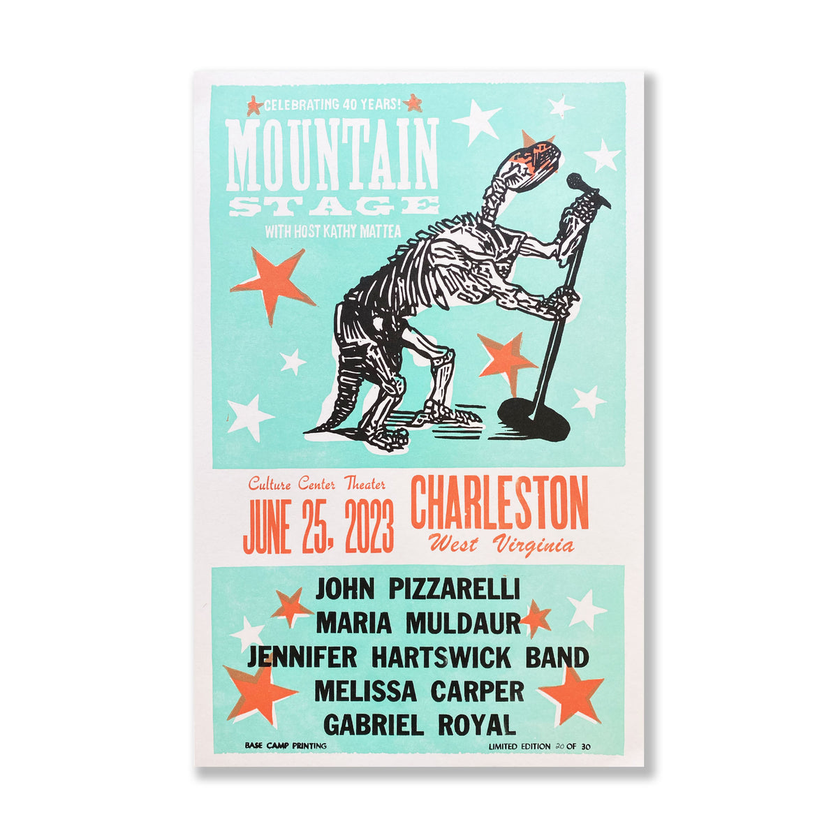 06-25-2023 // Mountain Stage Concert, 11&quot; x 17&quot;