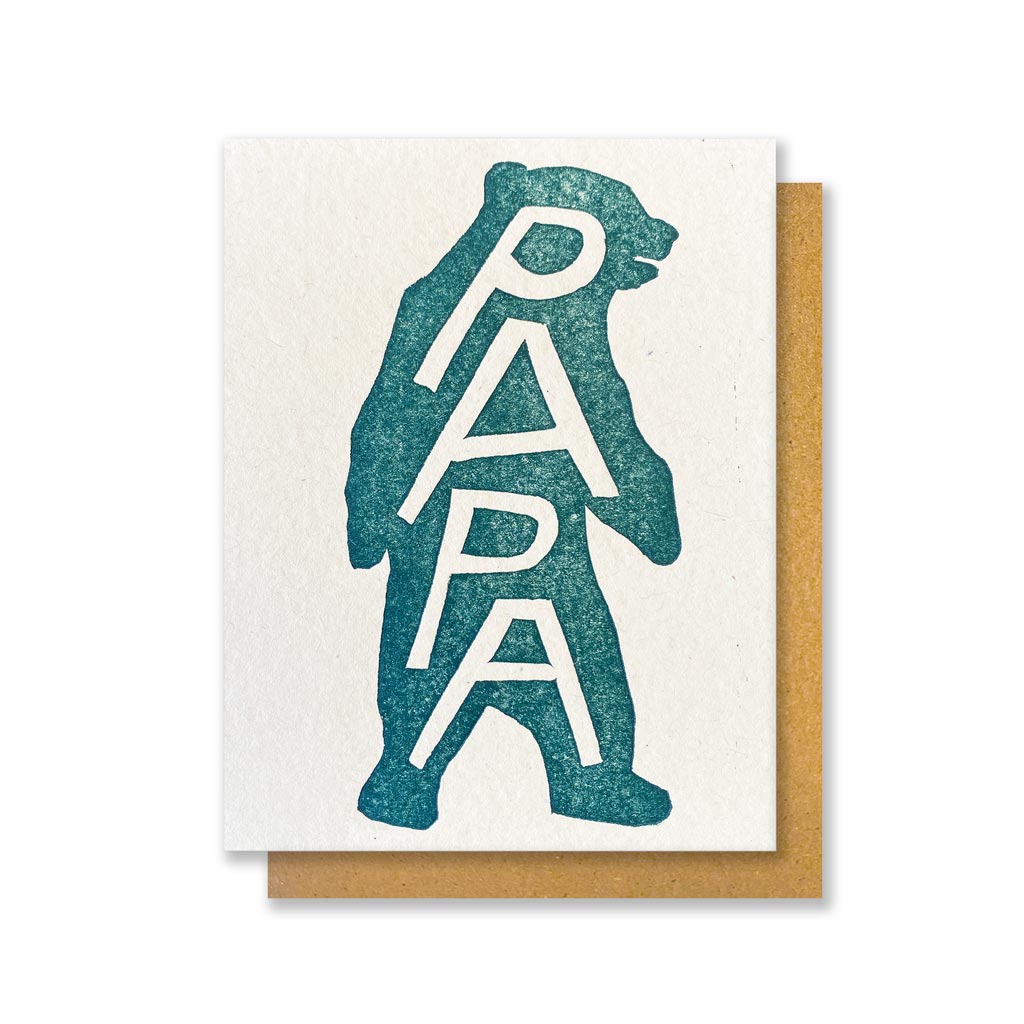 Papa Bear Greeting Card